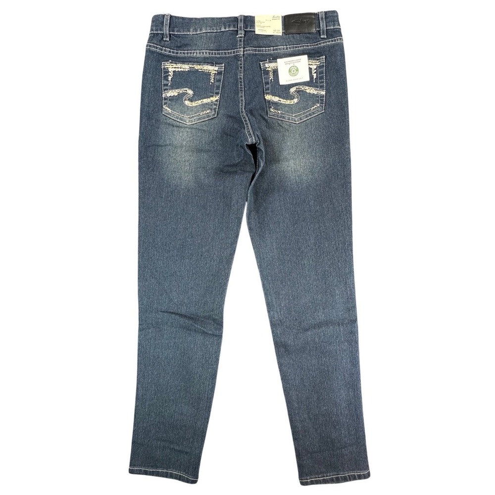 Silver Jeans Co Sasha Skinny Jeans Girls 16 Blue Eco Denim Slim Fit NWT